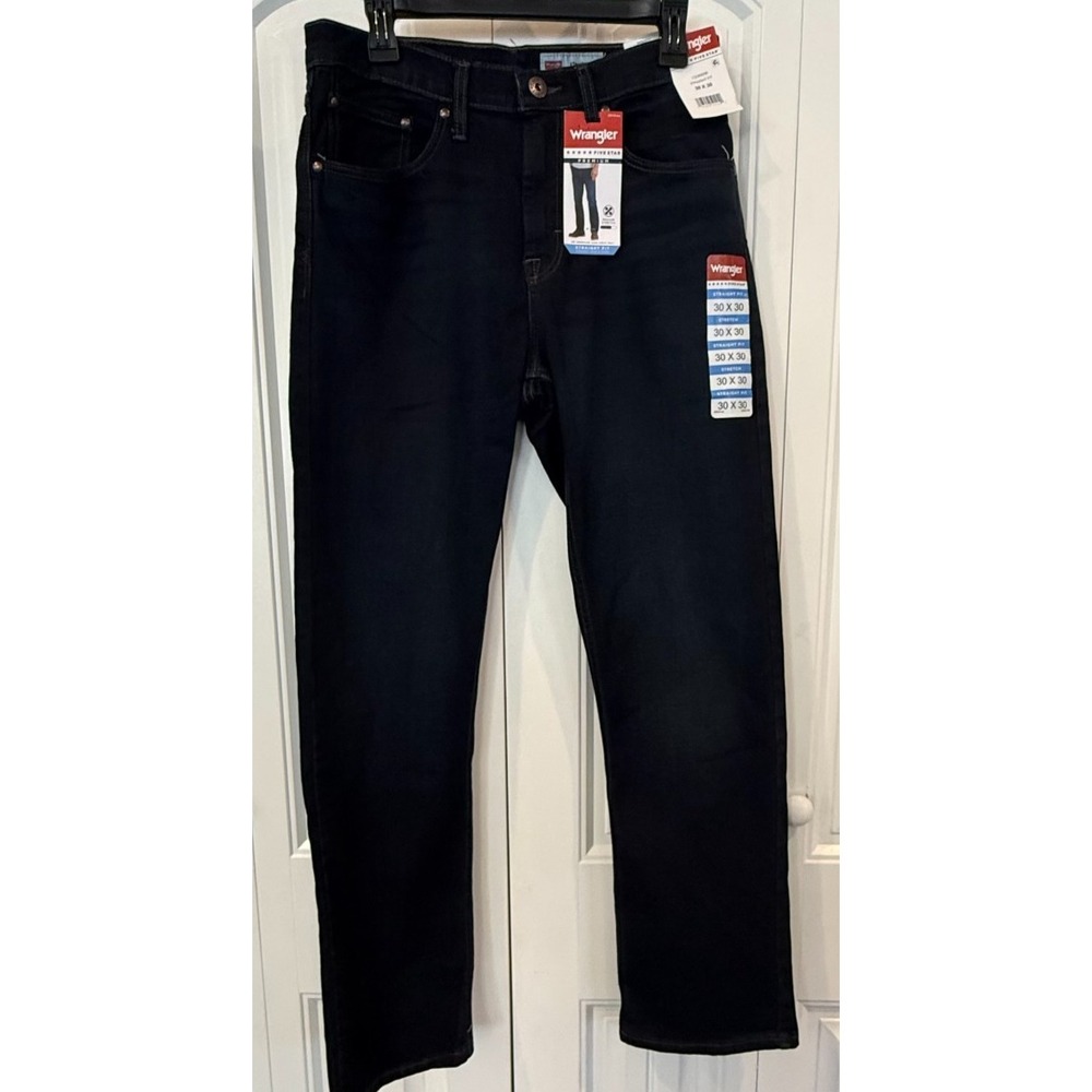 Wrangler Five Star Premium Jeans Men's 30x30 Straight Fit Dark Wash Stretch